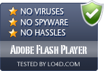 Adobe Flash Player is free of viruses and malware.